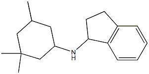 N-(3,3,5-trimethylcyclohexyl)-2,3-dihydro-1H-inden-1-amine Struktur