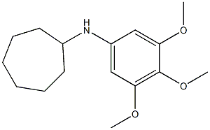 N-(3,4,5-trimethoxyphenyl)cycloheptanamine Struktur