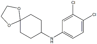 N-(3,4-dichlorophenyl)-1,4-dioxaspiro[4.5]decan-8-amine Struktur