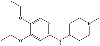 N-(3,4-diethoxyphenyl)-1-methylpiperidin-4-amine Struktur