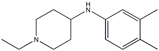 N-(3,4-dimethylphenyl)-1-ethylpiperidin-4-amine Struktur