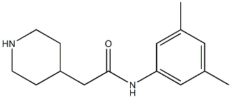 N-(3,5-dimethylphenyl)-2-piperidin-4-ylacetamide Struktur