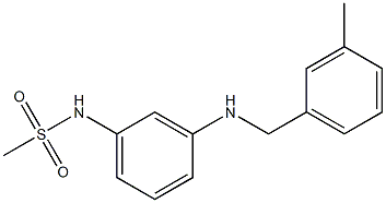 N-(3-{[(3-methylphenyl)methyl]amino}phenyl)methanesulfonamide Struktur