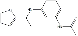 N-(3-{[1-(furan-2-yl)ethyl]amino}phenyl)acetamide Struktur