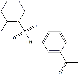 N-(3-acetylphenyl)-2-methylpiperidine-1-sulfonamide Struktur