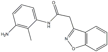 N-(3-amino-2-methylphenyl)-2-(1,2-benzisoxazol-3-yl)acetamide Struktur