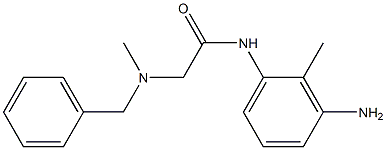 N-(3-amino-2-methylphenyl)-2-[benzyl(methyl)amino]acetamide Struktur