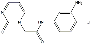 N-(3-amino-4-chlorophenyl)-2-(2-oxopyrimidin-1(2H)-yl)acetamide Struktur