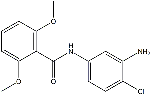 N-(3-amino-4-chlorophenyl)-2,6-dimethoxybenzamide Struktur