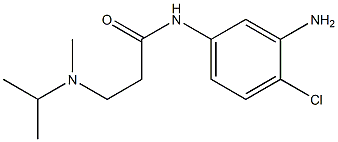 N-(3-amino-4-chlorophenyl)-3-[isopropyl(methyl)amino]propanamide Struktur