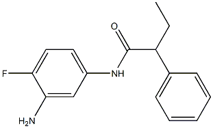 N-(3-amino-4-fluorophenyl)-2-phenylbutanamide Struktur