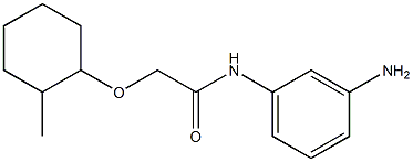 N-(3-aminophenyl)-2-[(2-methylcyclohexyl)oxy]acetamide Struktur