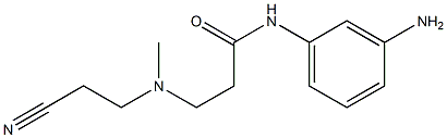 N-(3-aminophenyl)-3-[(2-cyanoethyl)(methyl)amino]propanamide Struktur