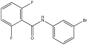 N-(3-bromophenyl)-2,6-difluorobenzamide Struktur