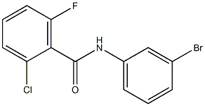 N-(3-bromophenyl)-2-chloro-6-fluorobenzamide Struktur