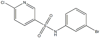 N-(3-bromophenyl)-6-chloropyridine-3-sulfonamide Struktur