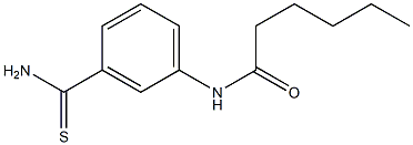 N-(3-carbamothioylphenyl)hexanamide Struktur