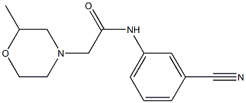 N-(3-cyanophenyl)-2-(2-methylmorpholin-4-yl)acetamide Struktur