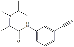 N-(3-cyanophenyl)-2-[methyl(propan-2-yl)amino]propanamide Struktur