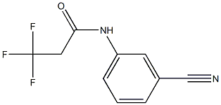 N-(3-cyanophenyl)-3,3,3-trifluoropropanamide Struktur