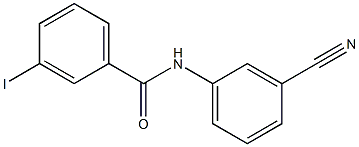 N-(3-cyanophenyl)-3-iodobenzamide Struktur