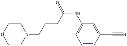 N-(3-cyanophenyl)-4-(morpholin-4-yl)butanamide Struktur