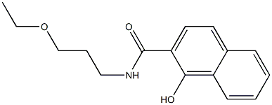 N-(3-ethoxypropyl)-1-hydroxynaphthalene-2-carboxamide Struktur