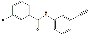 N-(3-ethynylphenyl)-3-hydroxybenzamide Struktur