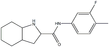 N-(3-fluoro-4-methylphenyl)-octahydro-1H-indole-2-carboxamide Struktur