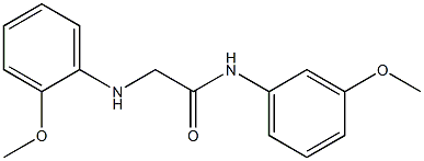 N-(3-methoxyphenyl)-2-[(2-methoxyphenyl)amino]acetamide Struktur