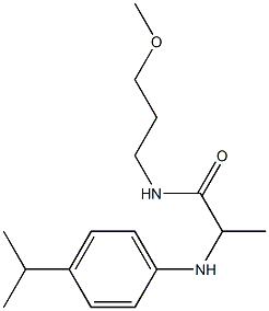 N-(3-methoxypropyl)-2-{[4-(propan-2-yl)phenyl]amino}propanamide Struktur