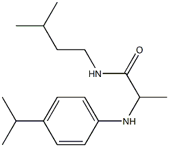 N-(3-methylbutyl)-2-{[4-(propan-2-yl)phenyl]amino}propanamide Struktur