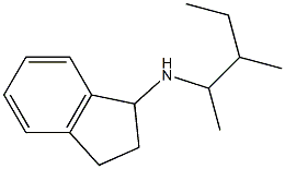 N-(3-methylpentan-2-yl)-2,3-dihydro-1H-inden-1-amine Struktur