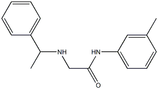 N-(3-methylphenyl)-2-[(1-phenylethyl)amino]acetamide Struktur