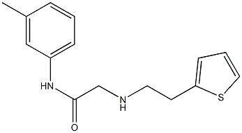 N-(3-methylphenyl)-2-{[2-(thiophen-2-yl)ethyl]amino}acetamide Struktur