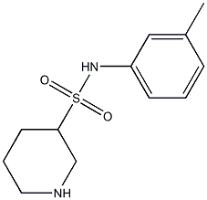 N-(3-methylphenyl)piperidine-3-sulfonamide Struktur