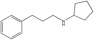 N-(3-phenylpropyl)cyclopentanamine Struktur