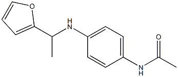 N-(4-{[1-(furan-2-yl)ethyl]amino}phenyl)acetamide Struktur