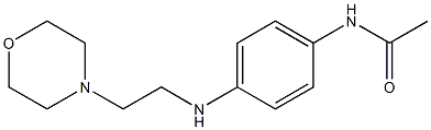 N-(4-{[2-(morpholin-4-yl)ethyl]amino}phenyl)acetamide Struktur