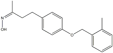 N-(4-{4-[(2-methylphenyl)methoxy]phenyl}butan-2-ylidene)hydroxylamine Struktur