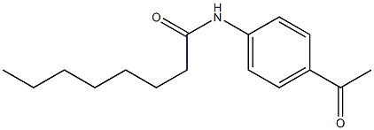 N-(4-acetylphenyl)octanamide Struktur