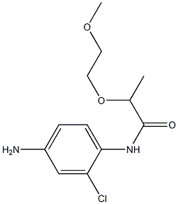 N-(4-amino-2-chlorophenyl)-2-(2-methoxyethoxy)propanamide Struktur