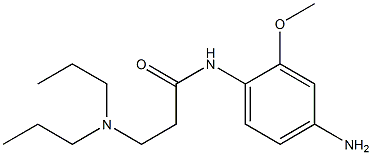 N-(4-amino-2-methoxyphenyl)-3-(dipropylamino)propanamide Struktur