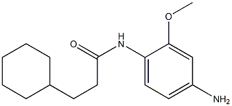 N-(4-amino-2-methoxyphenyl)-3-cyclohexylpropanamide Struktur