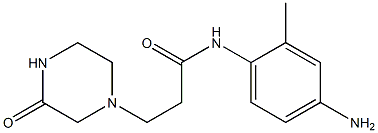 N-(4-amino-2-methylphenyl)-3-(3-oxopiperazin-1-yl)propanamide Struktur