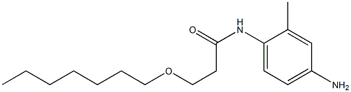 N-(4-amino-2-methylphenyl)-3-(heptyloxy)propanamide Struktur