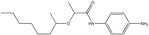 N-(4-aminophenyl)-2-(octan-2-yloxy)propanamide Struktur