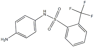 N-(4-aminophenyl)-2-(trifluoromethyl)benzene-1-sulfonamide Struktur