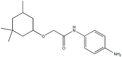 N-(4-aminophenyl)-2-[(3,3,5-trimethylcyclohexyl)oxy]acetamide Struktur