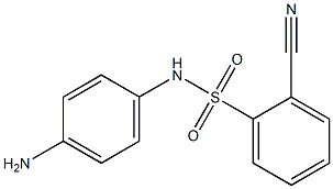 N-(4-aminophenyl)-2-cyanobenzene-1-sulfonamide Struktur